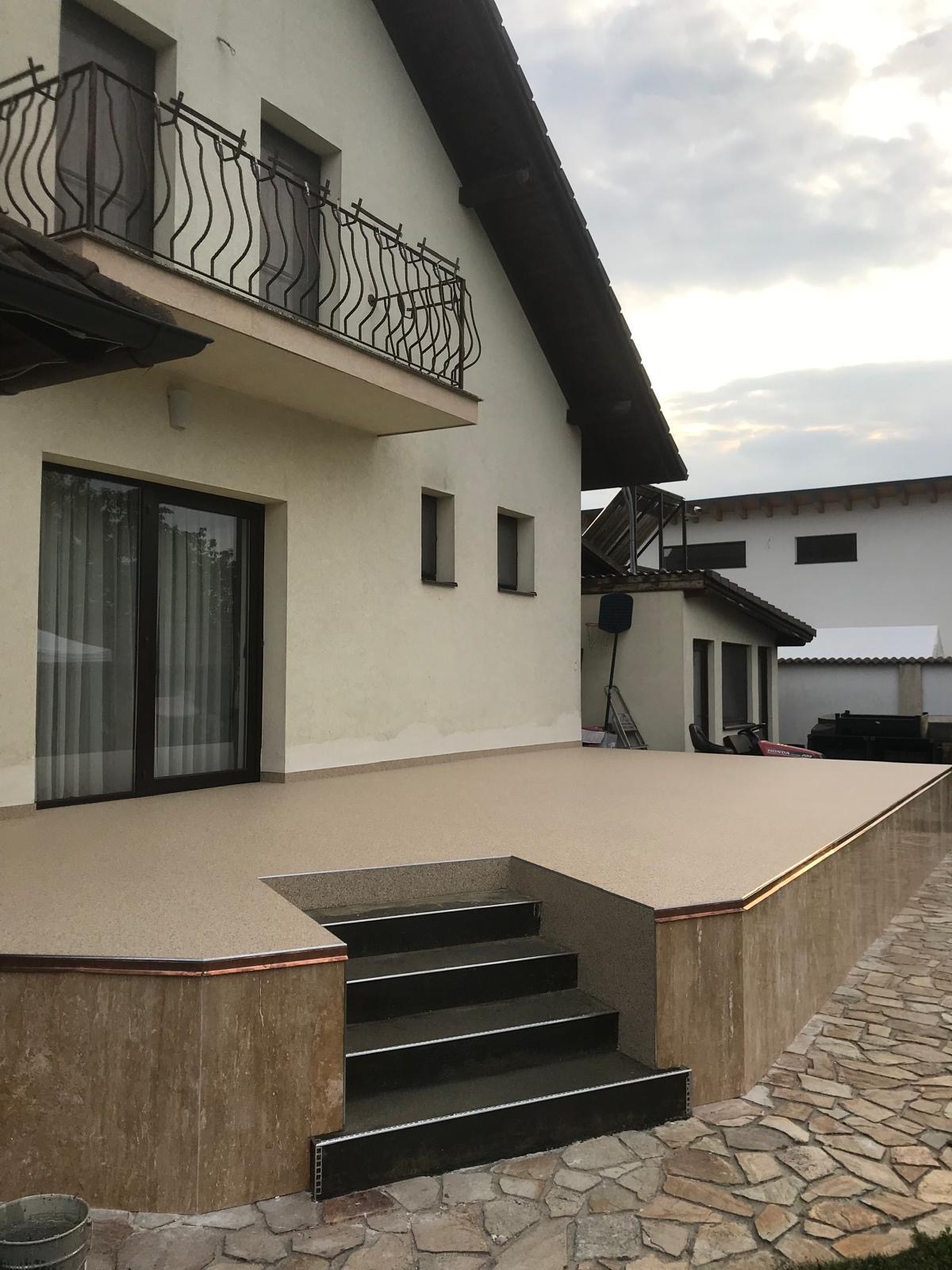 Steinteppich Terrasse in Tübingen